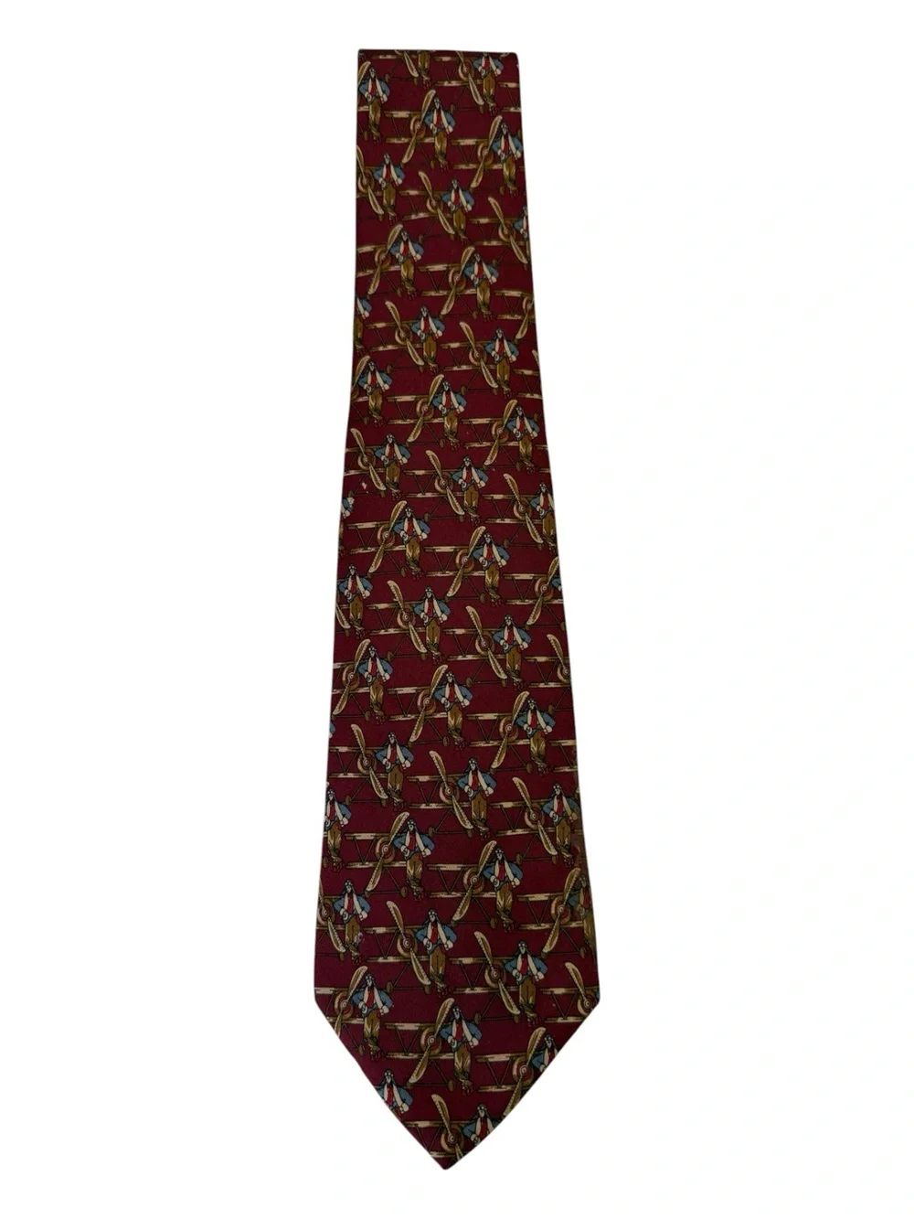 Salvatore Ferragamo Silk Tie Pilot Motif